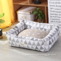 soft warm washable multi-color rectangle luxury dog beds